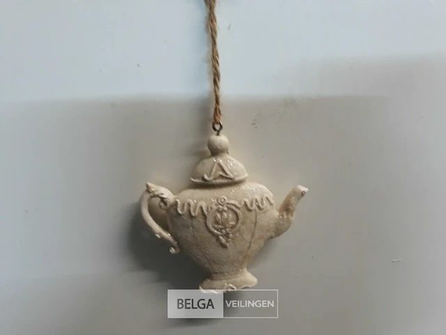 13 x hangdeco theepot 7 cm - afbeelding 3 van  3
