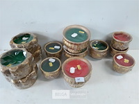 13 x kaars in potje mix - afbeelding 3 van  3