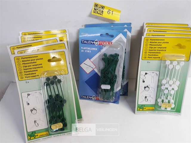 13 x plantenklemmen 3 assorti - afbeelding 2 van  3
