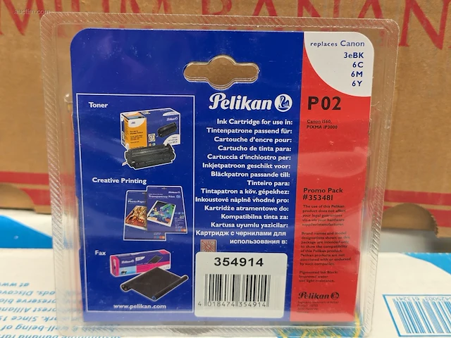 (130x) inktpatronen voor printers pelikan p02 - afbeelding 3 van  4