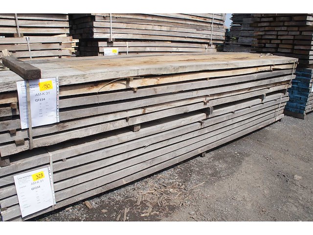 1,32 m³ eiken planken 54mm - afbeelding 1 van  5