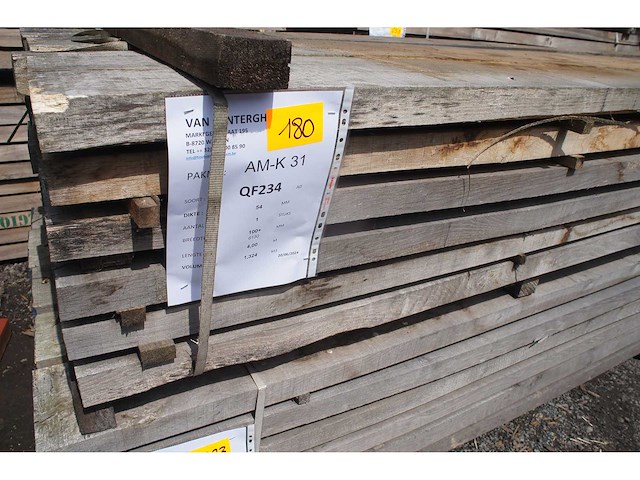 1,32 m³ eiken planken 54mm - afbeelding 2 van  5