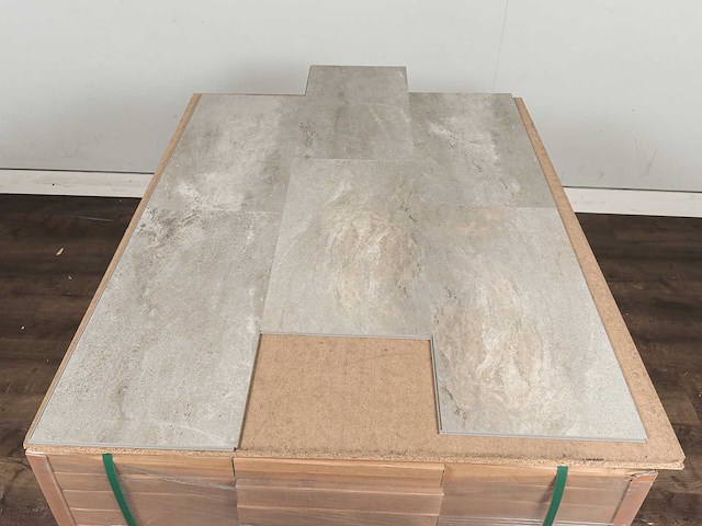 133 m2 pvc click tegel met xps onderlaag - 610 x 305 x 4,4 mm - afbeelding 2 van  3