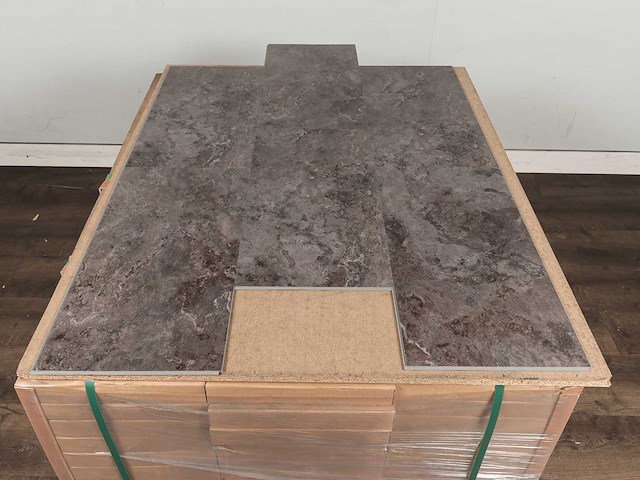 133 m2 pvc click vinyl tegel met xps onderlaag - 610 x 305 x 4,4 mm - afbeelding 3 van  3