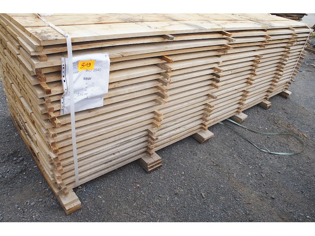 1,34 m³ eiken planken 22mm - afbeelding 1 van  3