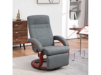 135° handmatige schuifstoel met voetsteun - grijs - afbeelding 2 van  7