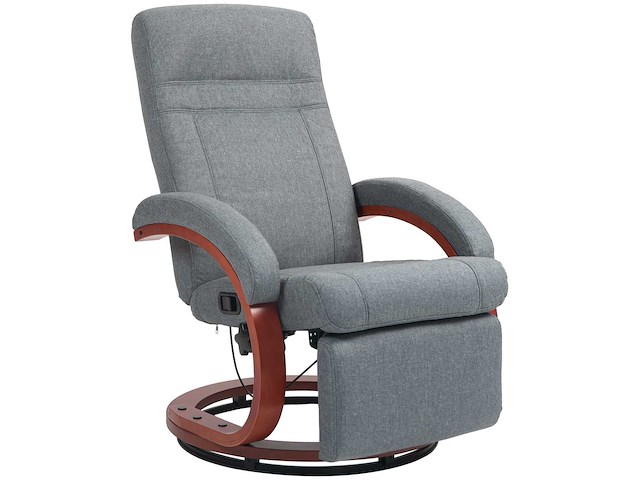 135° handmatige schuifstoel met voetsteun - grijs - afbeelding 6 van  7