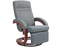 135° handmatige schuifstoel met voetsteun - grijs - afbeelding 6 van  7