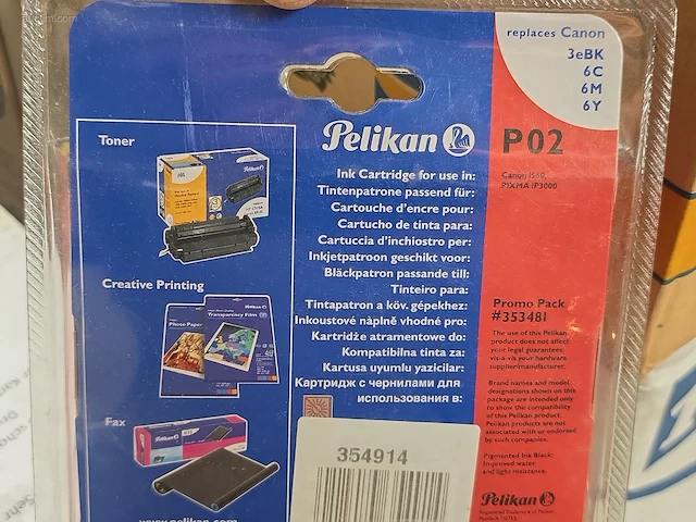 (135x) inktpatronen voor printers pelikan p02 - afbeelding 3 van  4