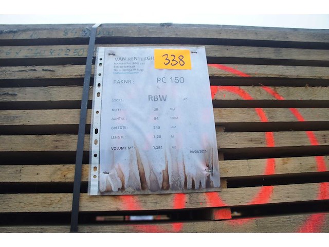 1,36 m³ eiken planken 30mm - afbeelding 2 van  4