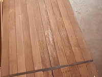 13,9 m² afrormosia brut ovendroog