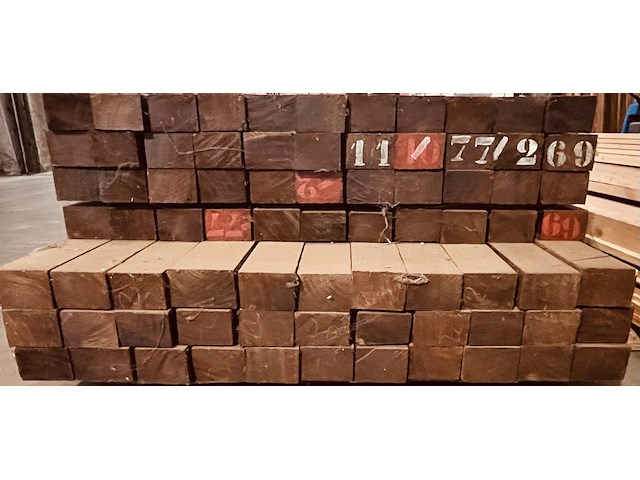 13,9 m² afrormosia brut ovendroog - afbeelding 4 van  5