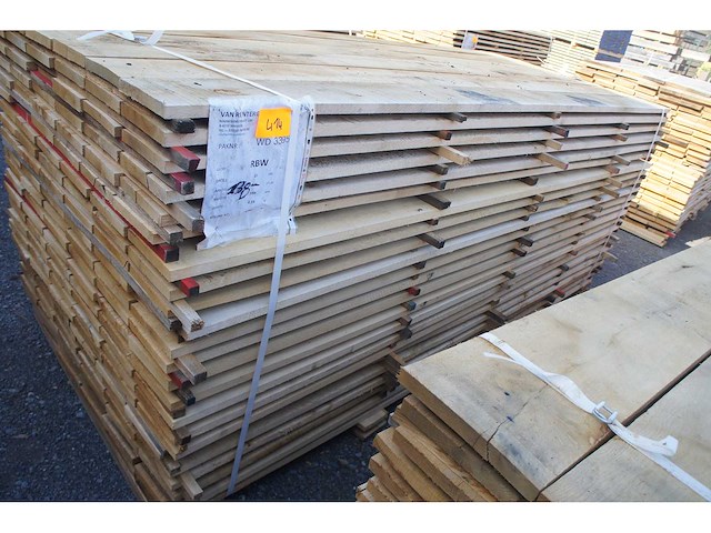 1,39 m³ eiken planken 22mm - afbeelding 1 van  5