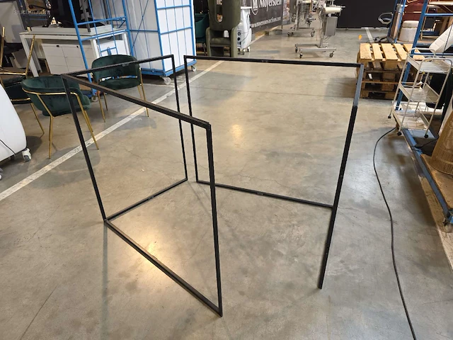 (13x) 2-delige metalen tafelframes nn - afbeelding 3 van  8