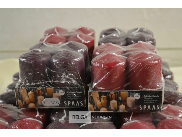 13x 4st spaas kaarsen ø48mm, h=±7cm - afbeelding 2 van  2