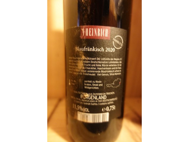 13x 75cl blaufrankisch j-henrich 2020 - afbeelding 3 van  4