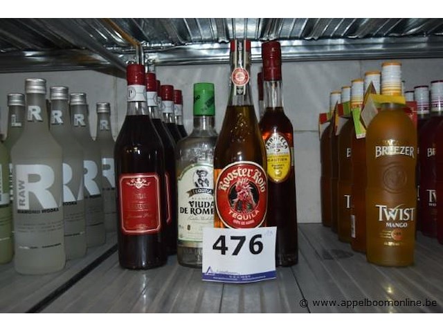 13x fles diverse gedistilleerde dranken, diverse merken - afbeelding 1 van  3