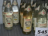 13x fles eau de vie, wo. 5x morand (kirsch vieux, abricotine du valais, golden delicacies), 8x f & e grimback (coing, framboise grande reserve, mirabelle reserve), 70cl - afbeelding 2 van  3