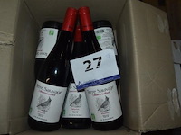 13x fles rode wijn, terre sauvage gilbert & gaillard, merlot 2018, pays d'oc, 750ml