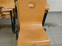 13x houten stapelstoelen - afbeelding 2 van  2