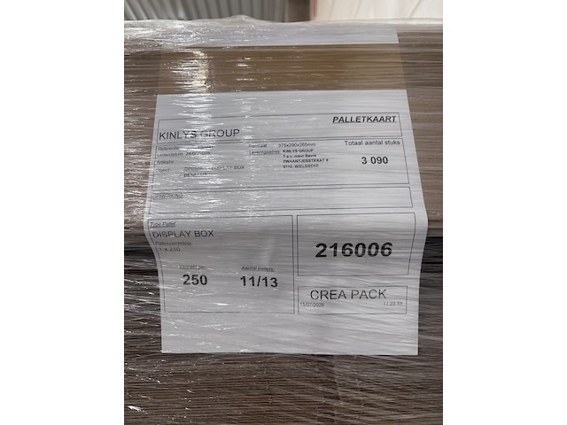 13x pallet diverse kartonnen dozen - afbeelding 2 van  6