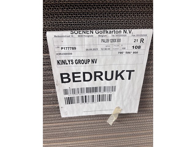 13x pallet diverse kartonnen dozen - afbeelding 5 van  6