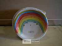 13x8st kartonnen bordjes ø23cm - afbeelding 1 van  2