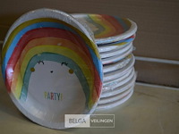 13x8st kartonnen bordjes ø23cm - afbeelding 2 van  2