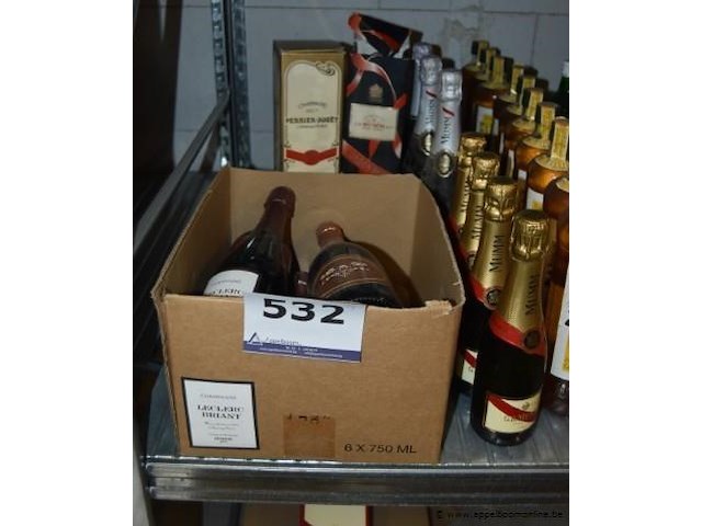 14 diverse flessen champagnes - afbeelding 1 van  4