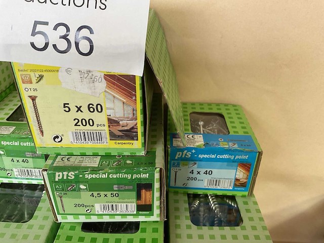 14 dozen hardhoutschroeven - afbeelding 3 van  6