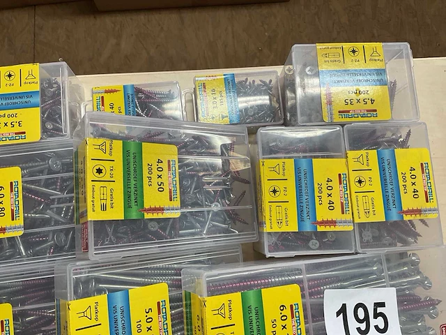 14 dozen hout schroeven met bits - afbeelding 6 van  8