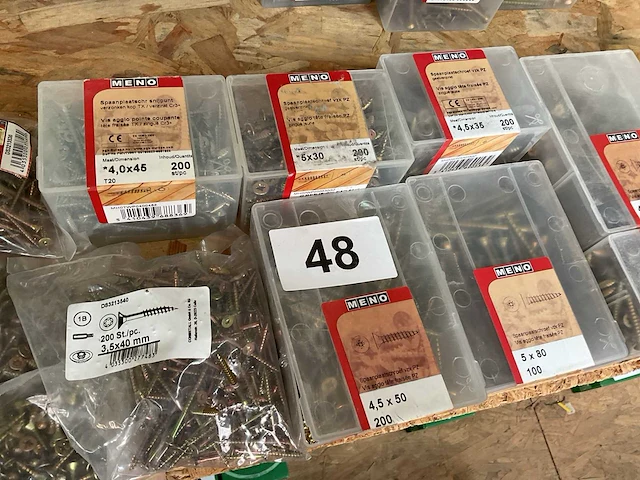 14 dozen hout schroeven - afbeelding 3 van  6