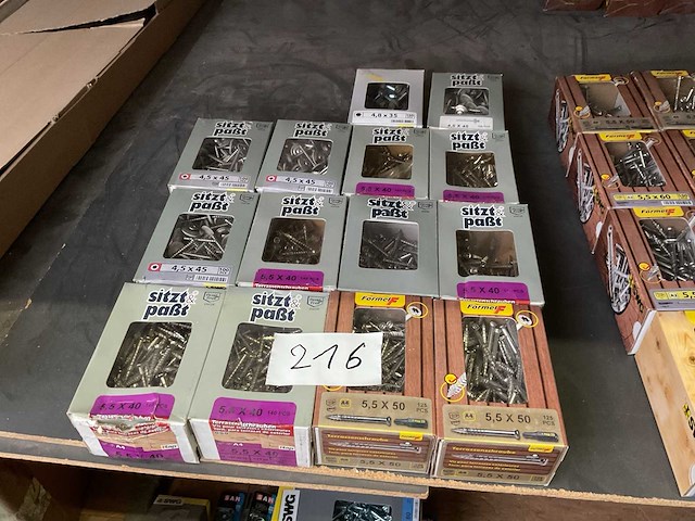 14 dozen inox schroeven deels hardhout schroeven - afbeelding 1 van  7