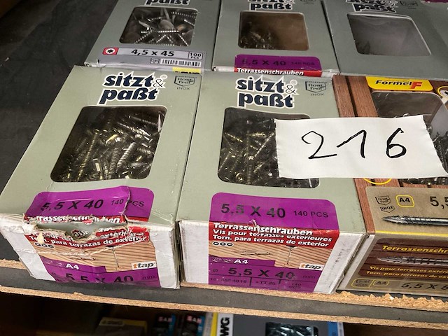 14 dozen inox schroeven deels hardhout schroeven - afbeelding 3 van  7