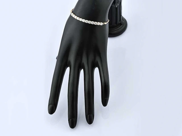 14 kt geelgouden armband met 2,12 cts natuurlijke diamant - afbeelding 7 van  7