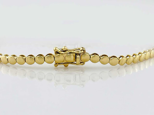 14 kt geelgouden armband met 2,93 cts laboratoriumgekweekte diamant - afbeelding 6 van  8