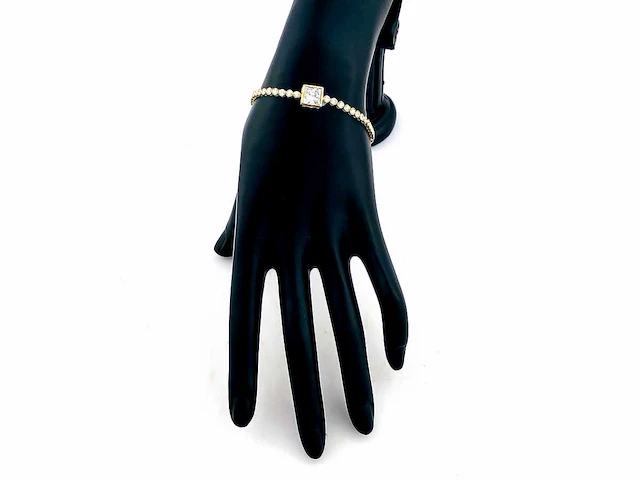 14 kt geelgouden armband met 3,0 cts laboratoriumgekweekte diamant - afbeelding 5 van  9