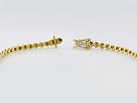 14 kt geelgouden armband met 3,0 cts laboratoriumgekweekte diamant - afbeelding 8 van  9