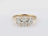 14 kt geelgouden ring met 2,11 cts laboratoriumgekweekte diamant - afbeelding 4 van  9