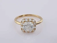 14 kt geelgouden ring met 2,70 cts laboratoriumgekweekte diamant - afbeelding 1 van  8