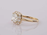 14 kt geelgouden ring met 2,70 cts laboratoriumgekweekte diamant - afbeelding 4 van  8