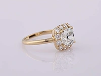 14 kt geelgouden ring met 2,70 cts laboratoriumgekweekte diamant - afbeelding 5 van  8
