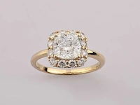 14 kt geelgouden ring met 2,70 cts laboratoriumgekweekte diamant - afbeelding 7 van  8
