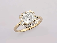 14 kt geelgouden ring met 2,70 cts laboratoriumgekweekte diamant - afbeelding 8 van  8