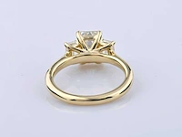 14 kt geelgouden ring met 3,02 cts laboratoriumgekweekte diamant - afbeelding 9 van  10