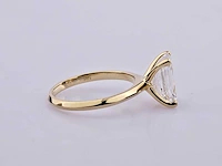 14 kt geelgouden ring met 3,07 cts laboratoriumgekweekte diamant - afbeelding 6 van  9