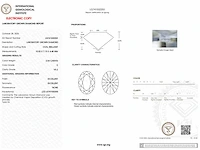 14 kt witgouden armband met 2,97 cts laboratoriumgekweekte diamant - afbeelding 3 van  8