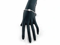 14 kt witgouden armband met 2,97 cts laboratoriumgekweekte diamant - afbeelding 4 van  8