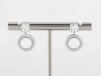 14 kt witgouden oorbel met 2,78 cts laboratoriumgekweekte diamant - afbeelding 1 van  8