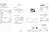 14 kt witgouden oorbel met 2,78 cts laboratoriumgekweekte diamant - afbeelding 4 van  8